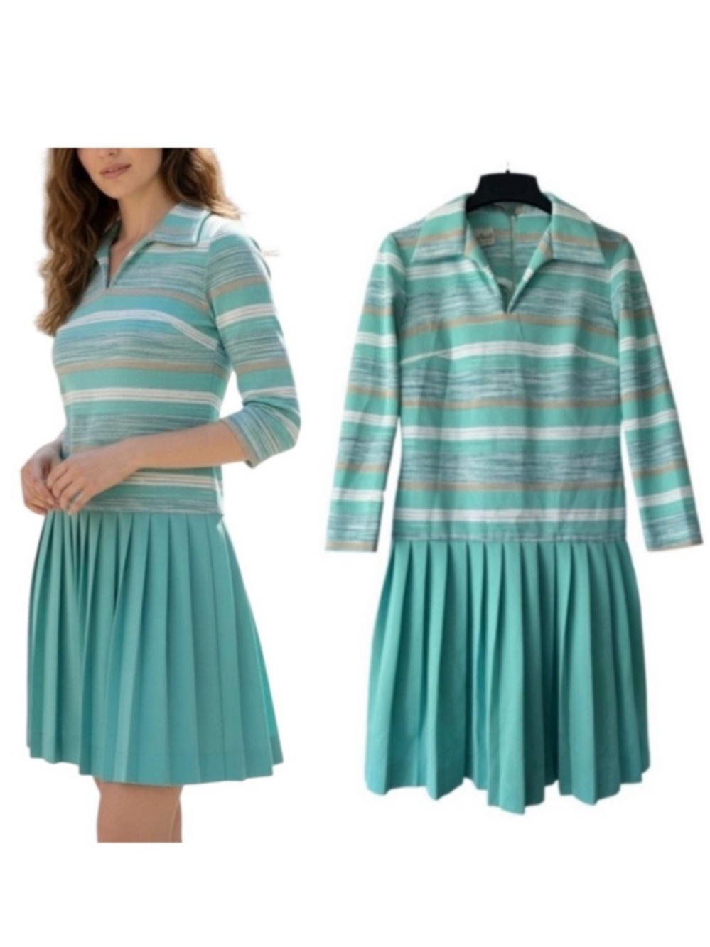 Vintage Bleeker Street Retro Drop Waist Dress